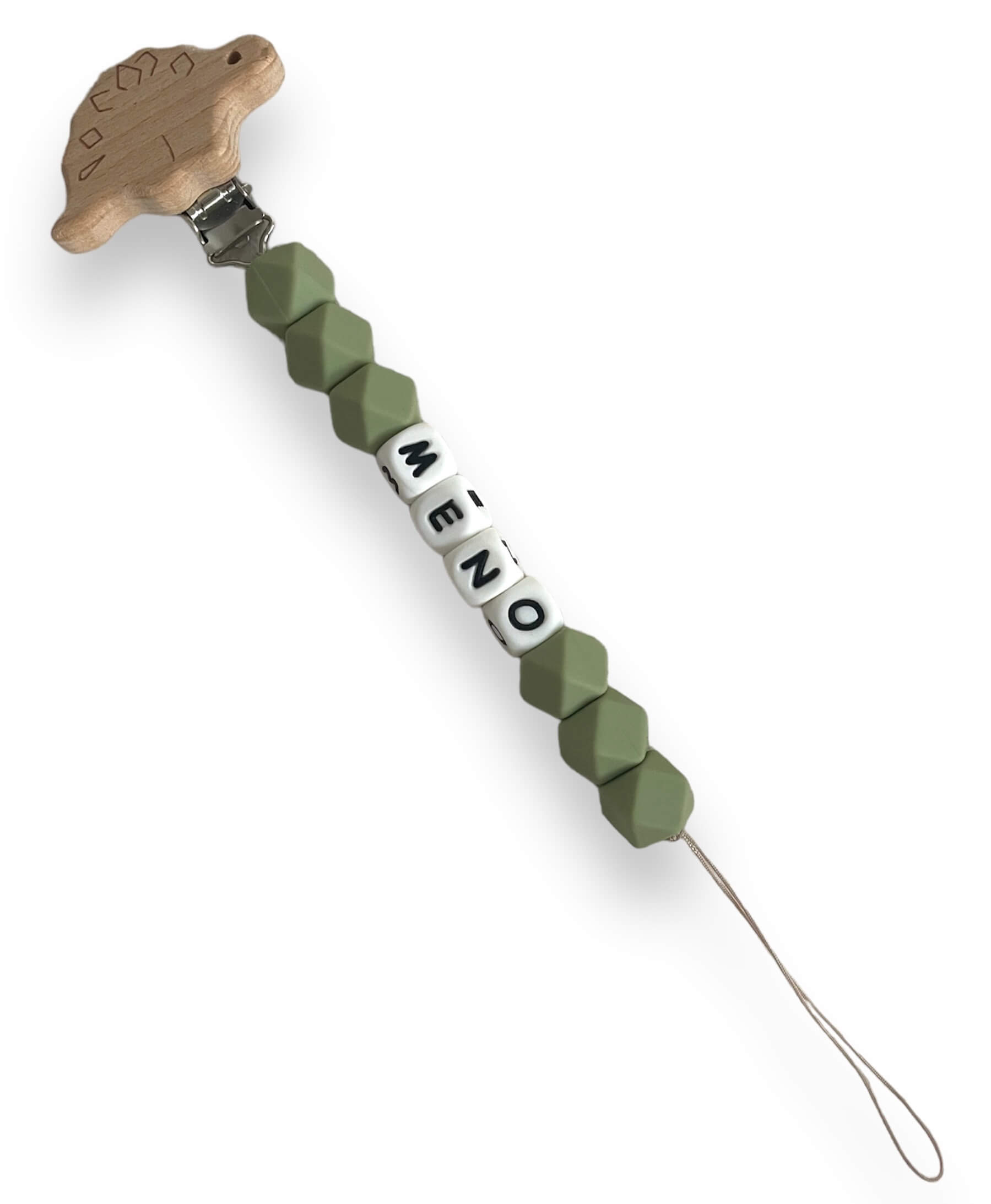 Držiak na cumlík - zelený