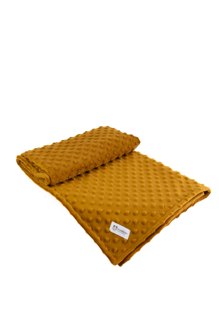 Minky deka - Horčicová