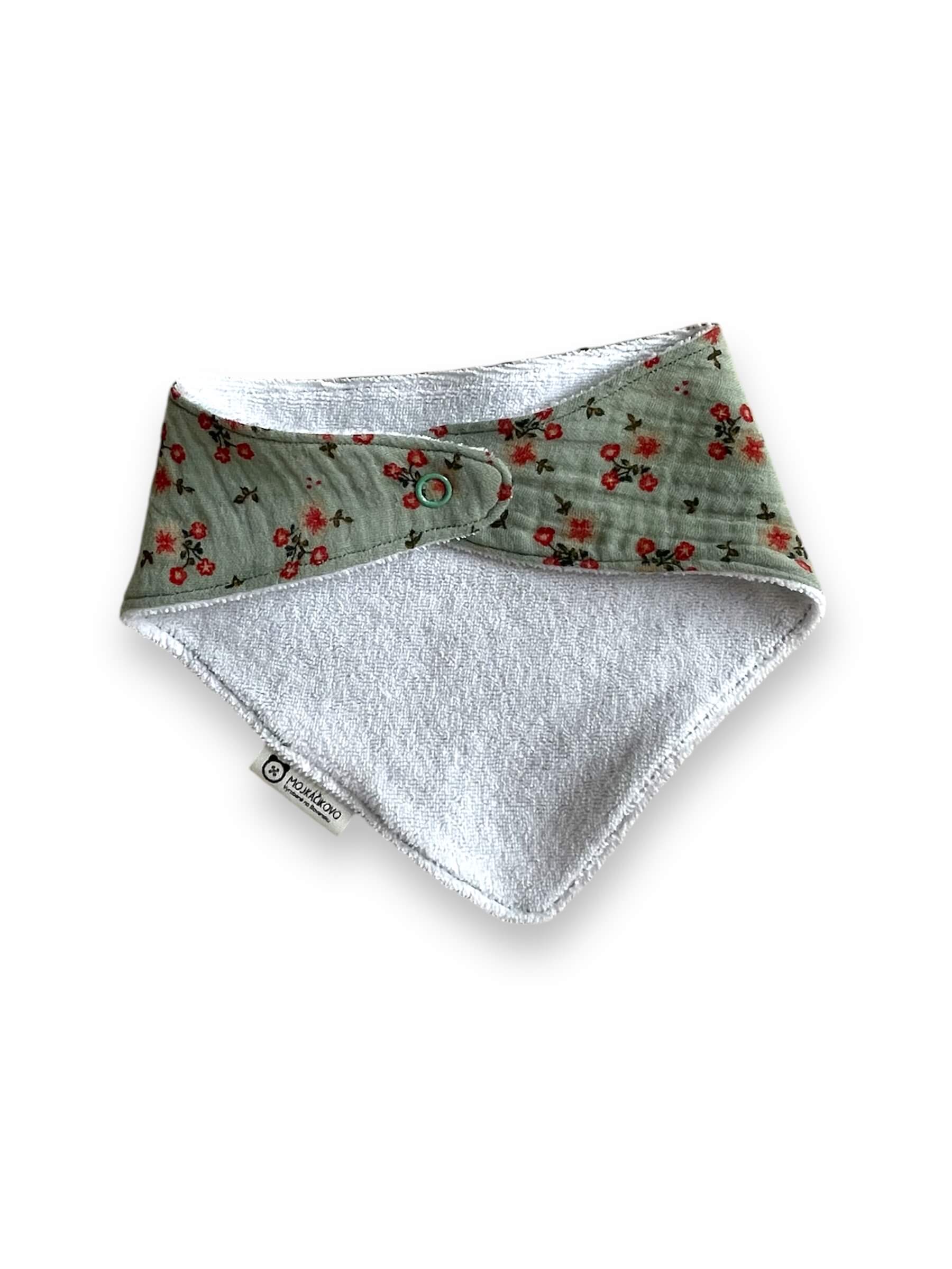 Slintáčik - mušelín - drobné kvietky