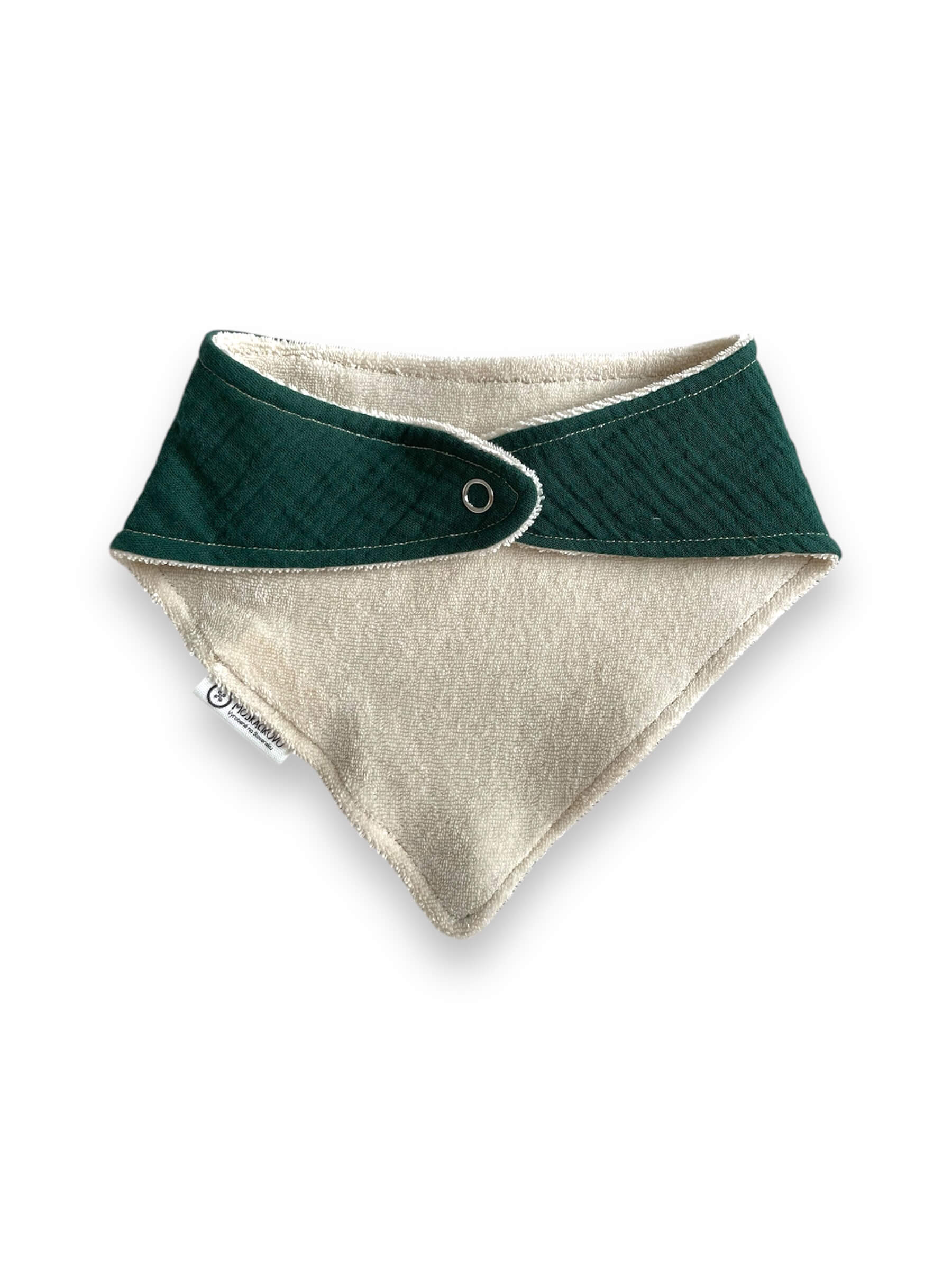 Slintáčik - mušelín - tmavozelený